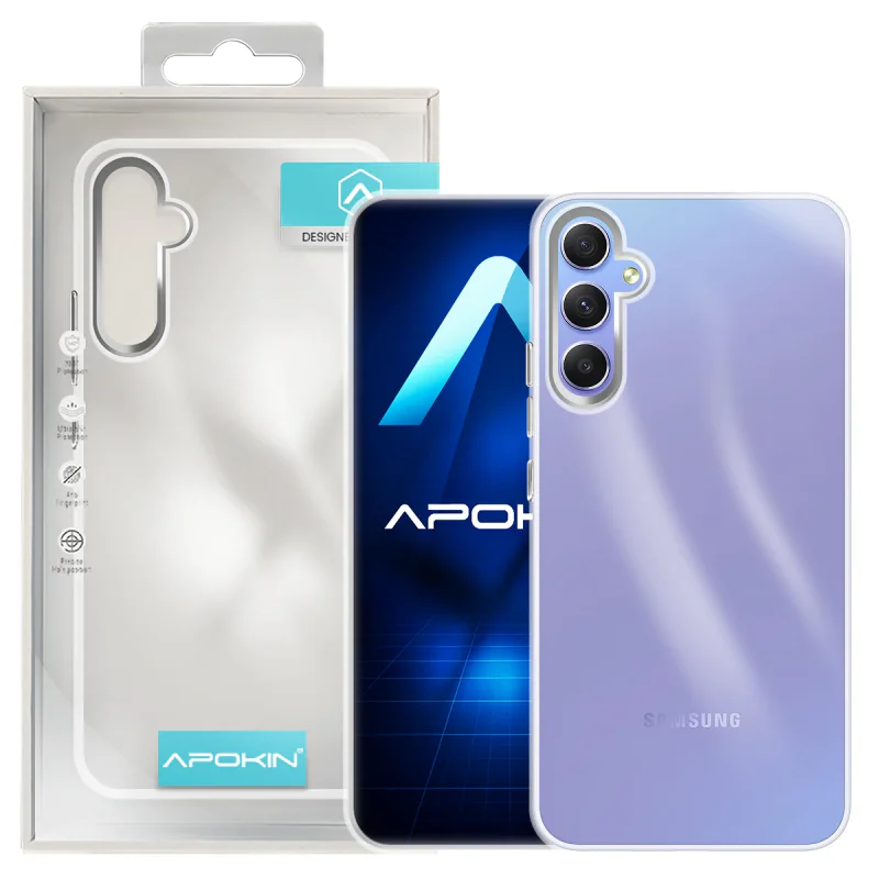 Capa Acrílica Apokin para Samsung Galaxy A05s Transparente Lilás - Imagem 3
