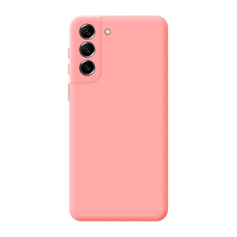 Capa Apokin para Samsung Galaxy S21 FE em Silicone Macio com Proteção de Câmara 3D Rosa - Imagem 4