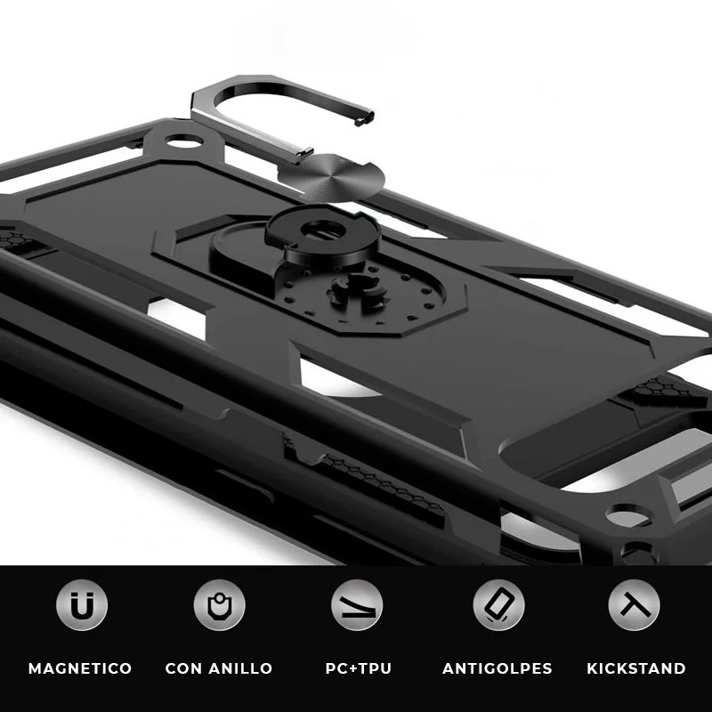 Capa Apokin para iPhone 6, 7 e 8 Plus Antichoque em Alumínio com Anel Magnético 360 Graus Prata - Imagem 5