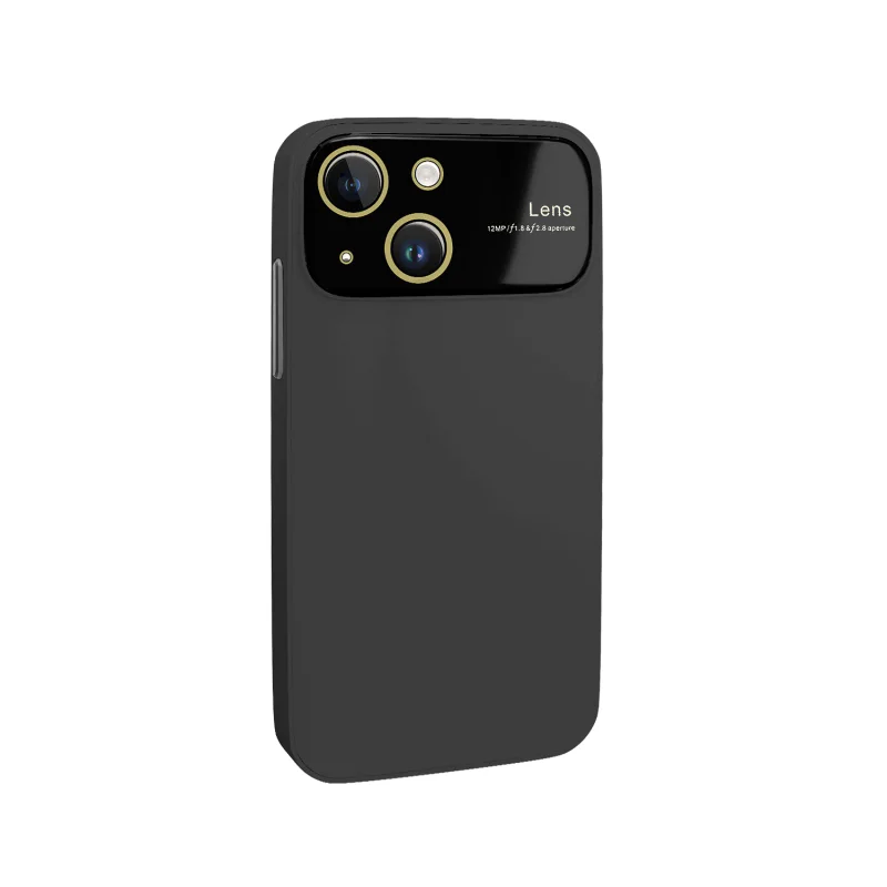 Capa Rígida de Silicone Mate com Cobertura de Câmara Apokin para iPhone 15 Plus Azul-Marinho - Imagem 5