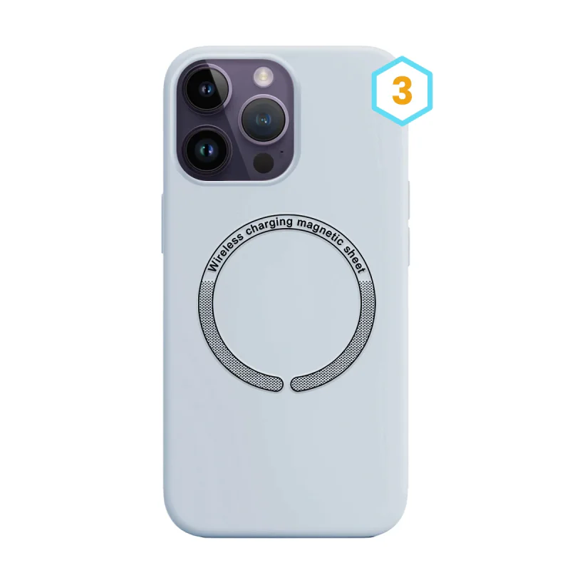 Capa de Silicone Líquido com MagSafe Apokin para iPhone 14 Pro Cor 1 - Imagem 4