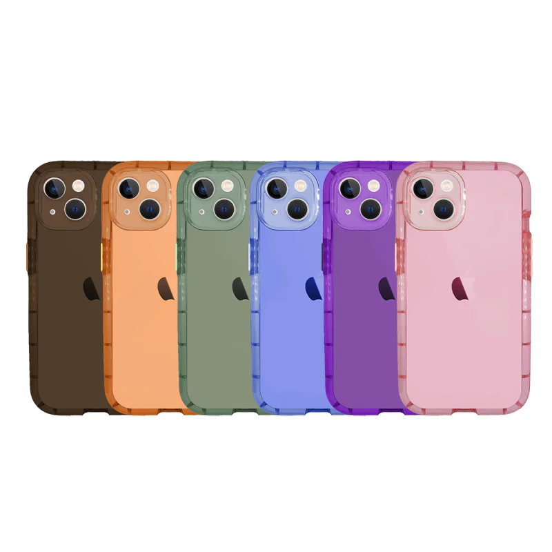 Capa em Silicone Apokin para iPhone 14 Fluorescente Azul - Imagem 1