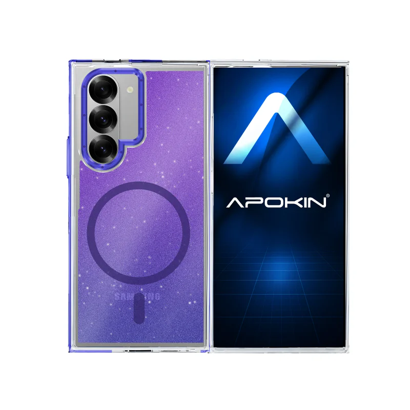 Capa Apokin para Samsung Galaxy Z Fold 6 com Brilhos Preto - Imagem 3