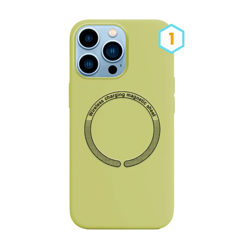 Capa Apokin para iPhone 13 Pro Max Silicone Líquido com MagSafe Cor 3 - Imagem 2