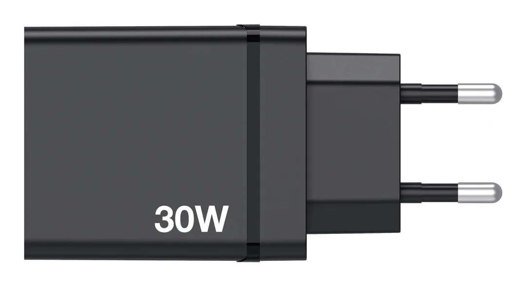 Carregador de Parede Verbatim 30W 4 Portas 1x USB-C PD 20W 3x USB-A QC 3.0 Preto - Imagem 6
