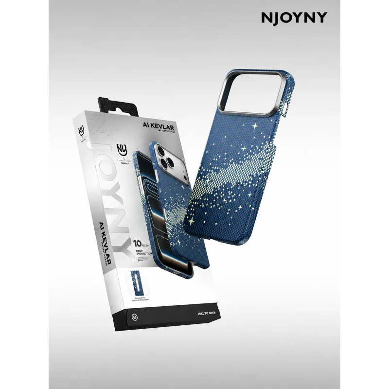 Capa Apokin NJOYNY Kevlar Series iPhone 17 Pro Max e 18 Pro Max Multicolor Modelo 2 - Imagem 6