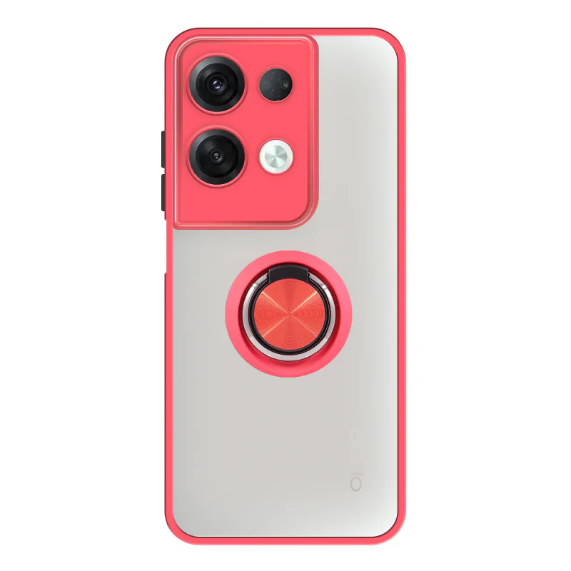 Capa Apokin para Oppo Reno 8 Pro Gel Efeito Fumado com Íman e Suporte Azul - Imagem 4