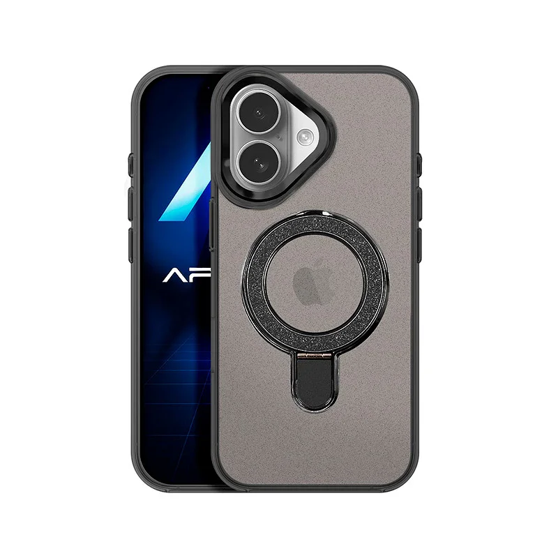 Capa Apokin para iPhone 17 com Purpurina e Anel MagSafe Variedade de cores - Imagem 2