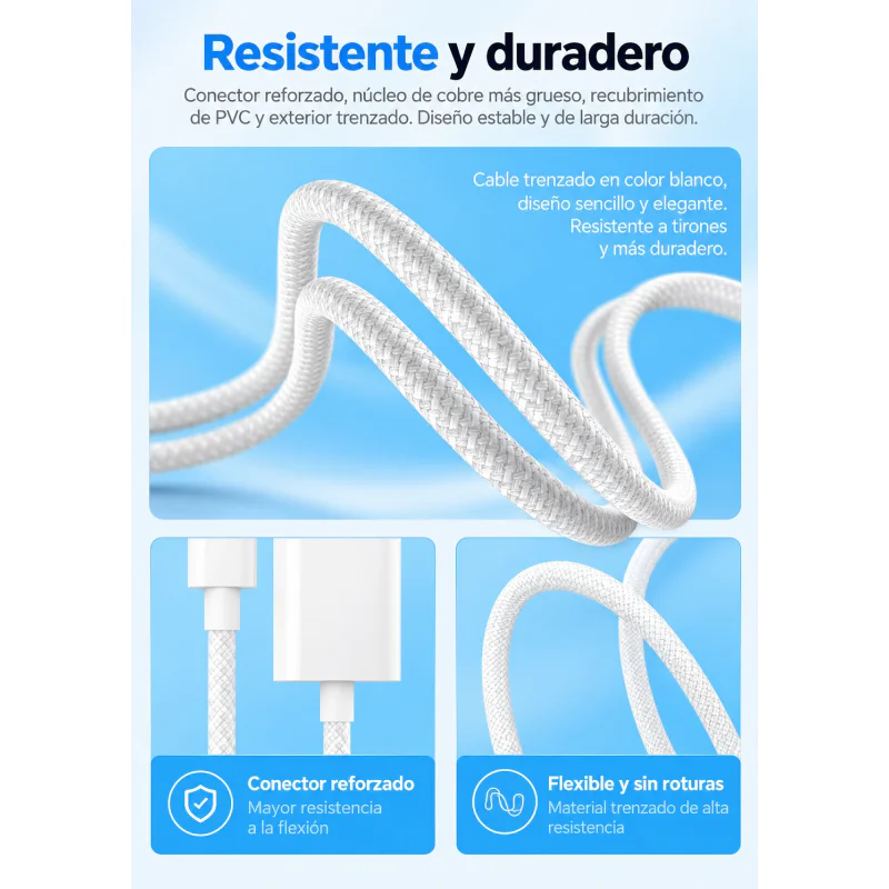 Cabo Apokin J06 USB-C para HDMI 4K 2 m - Imagem 2