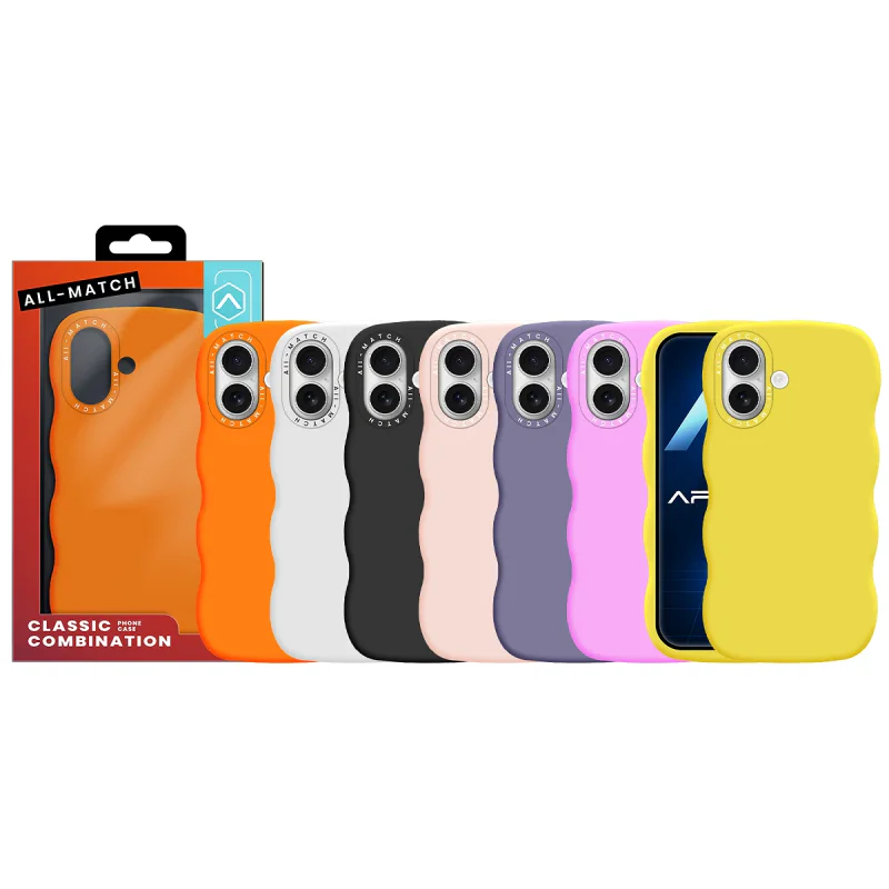 Capa Apokin All-Match para iPhone 17 Silicone Ultra Suave com MagSafe Amarelo