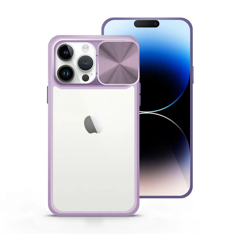 Capa Antichoque Apokin em Gel com Tampa Deslizante para iPhone 14 Pro Azul marinho - Imagem 4