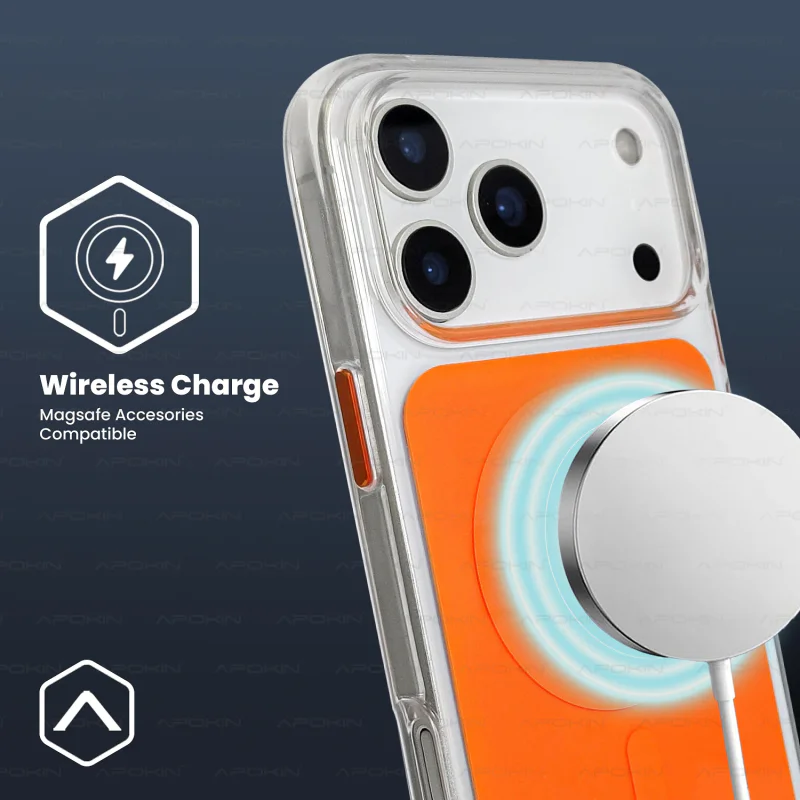Capa Híbrida Premium Apokin para iPhone 17 Air com MagSafe Variedade de cores - Imagem 3