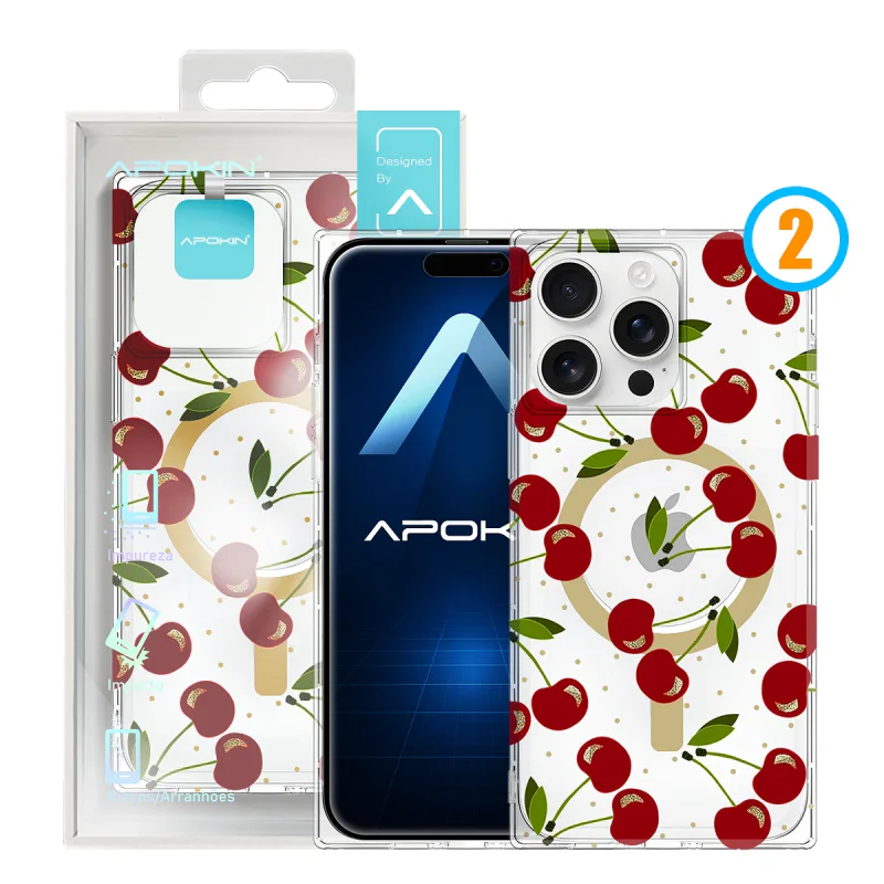 Capa Apokin para iPhone 16 Pro Metalizada com MagSafe Desenho 4 - Imagem 4