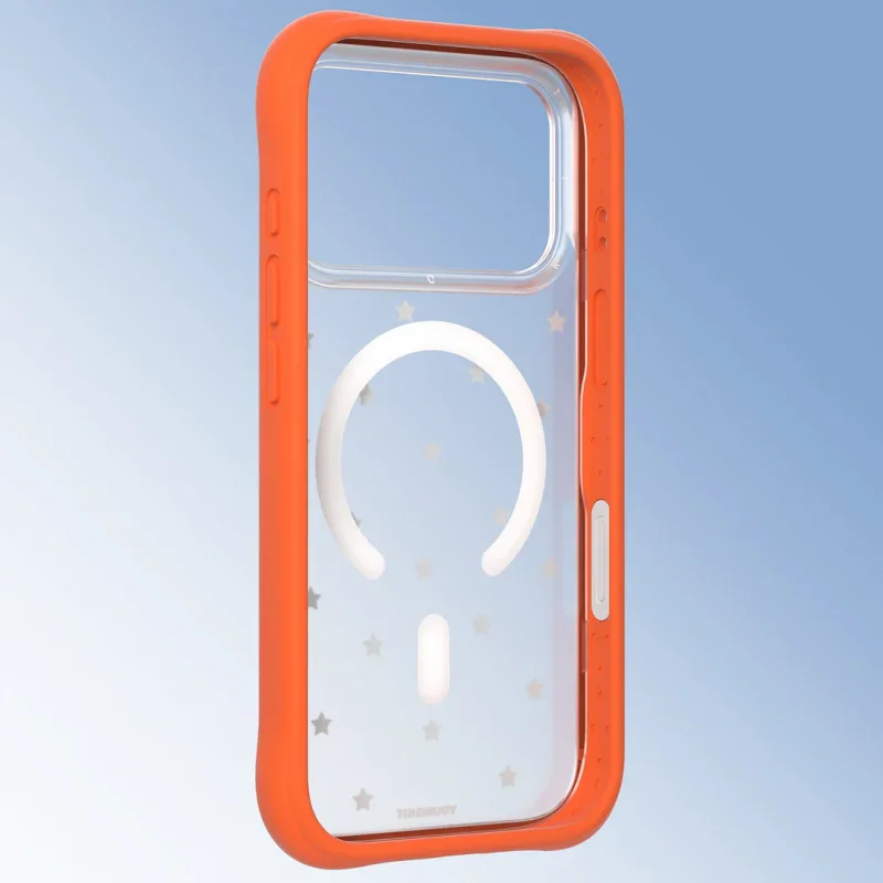 Capa Apokin Youngkit Starry Dots Magnética para iPhone 17 Pro Max e 18 Pro Max Laranja - Imagem 2