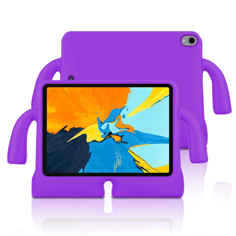 Capa Antigolpes para iPad Air 11 e Pro 11 em Silicone Reforçado para Crianças Lila