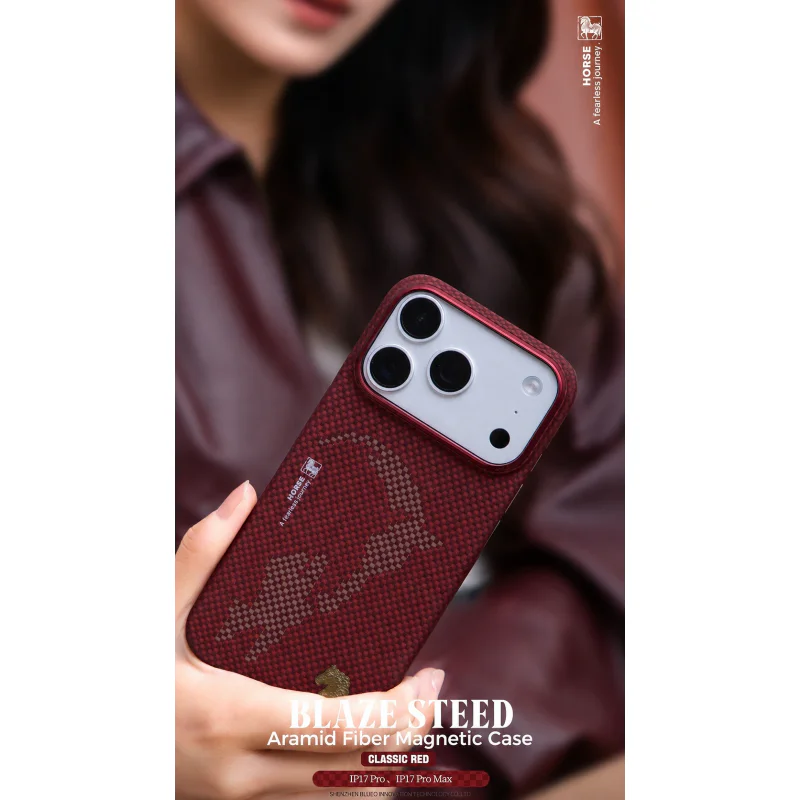 Capa Apokin para iPhone 17 Pro Max e 18 Pro Max Magnética em Fibra de Aramida - Imagem 4