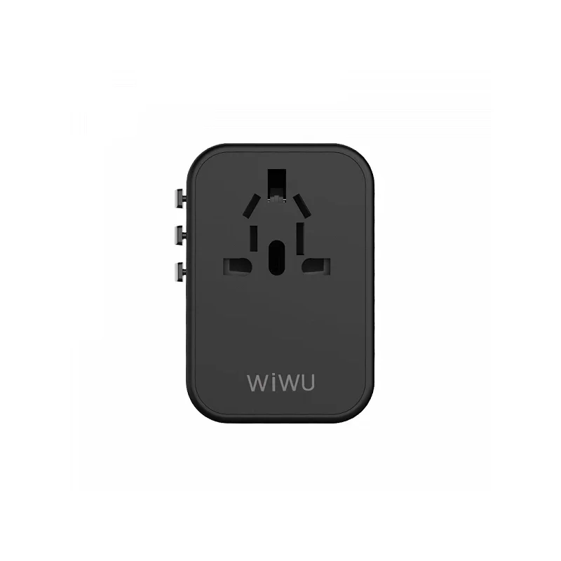 Adaptador Internacional Apokin Wiwu UA-303 com Base de Carga - Imagem 3