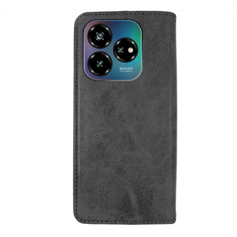 Capa Livro Apokin em Pele Sintética com Porta-Cartões para ZTE Blade V60 Vermelho - Imagem 4