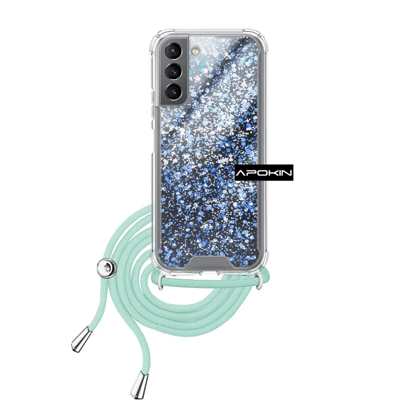 Capa de Gel Apokin Transparente com Cordão para Samsung Galaxy S21 Variedade de cores - Imagem 4