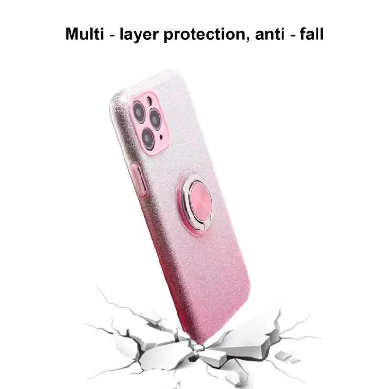 Capa Apokin para iPhone 7 e 8 Plus Silicone com Íman e Anel de Suporte 360º Preto - Imagem 4