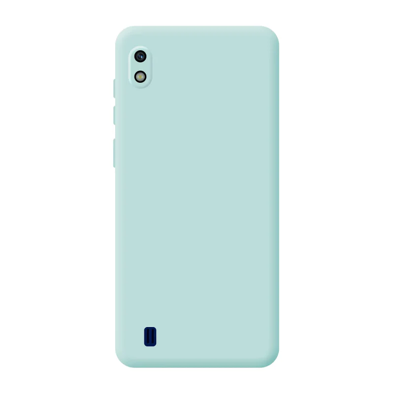 Capa Apokin para Samsung Galaxy A10 em Silicone Macio com Proteção de Câmara 3D Azul Turquesa - Imagem 2