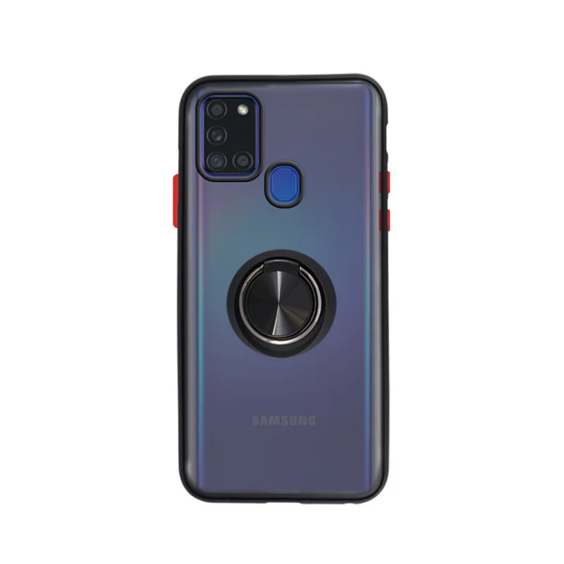 Capa Apokin para Samsung Galaxy A21 Gel Fumado com Íman e Suporte Variedade de cores - Imagem 2