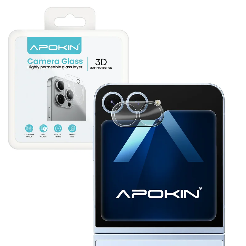 Protetor de Câmara Apokin para Samsung Galaxy Z Flip 6 Vidro Temperado