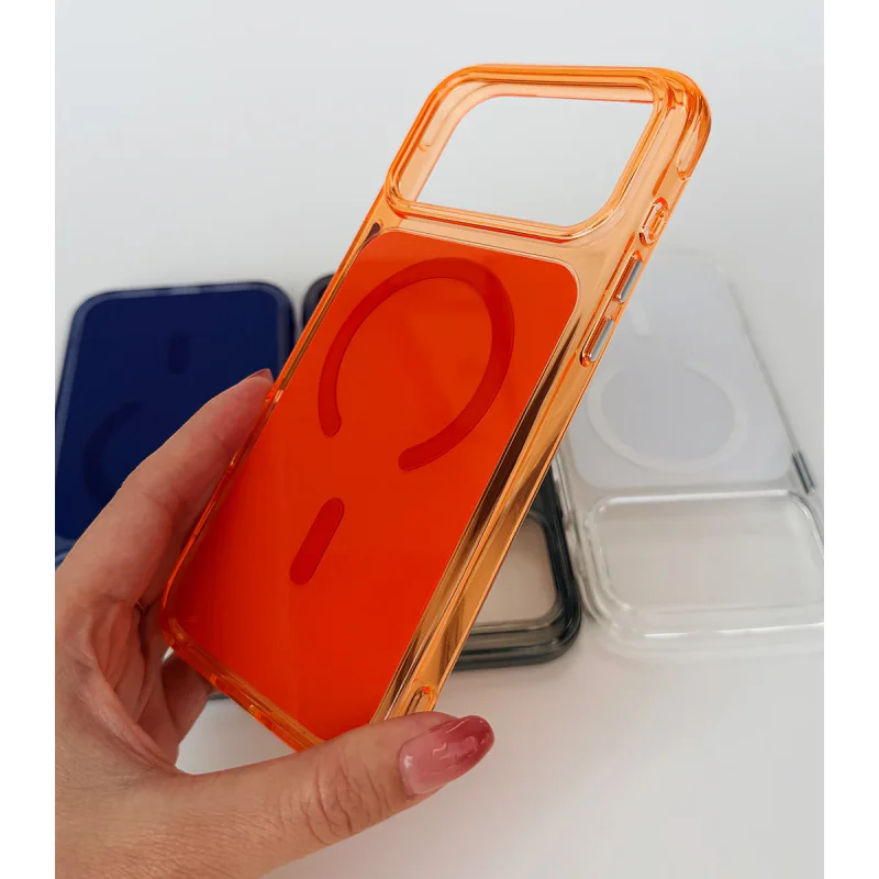 Capa Apokin em Acrílico com MagSafe para iPhone 17 Pro Max / 18 Pro Max Branco - Imagem 5
