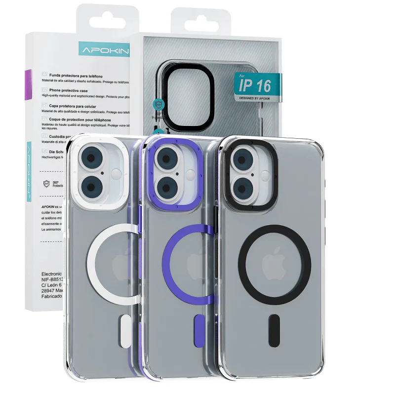 Capa Apokin para iPhone 16 Reforçada com MagSafe Lilás - Imagem 5