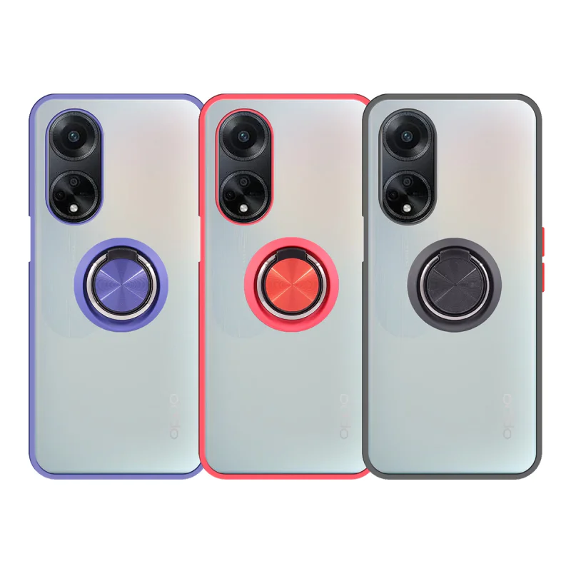 Capa Apokin em Gel Fumada com Íman e Suporte para Oppo A98 Variedade de cores