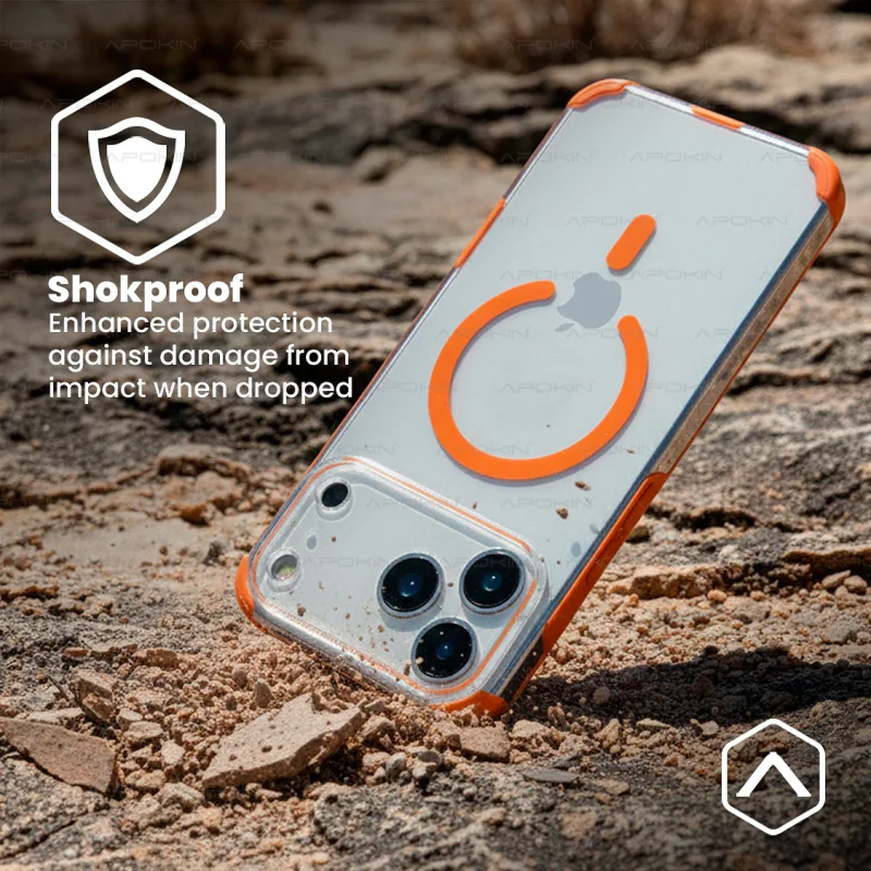 Capa Apokin Allmatch para iPhone 17 Pro Max Híbrida com MagSafe Branco - Imagem 3