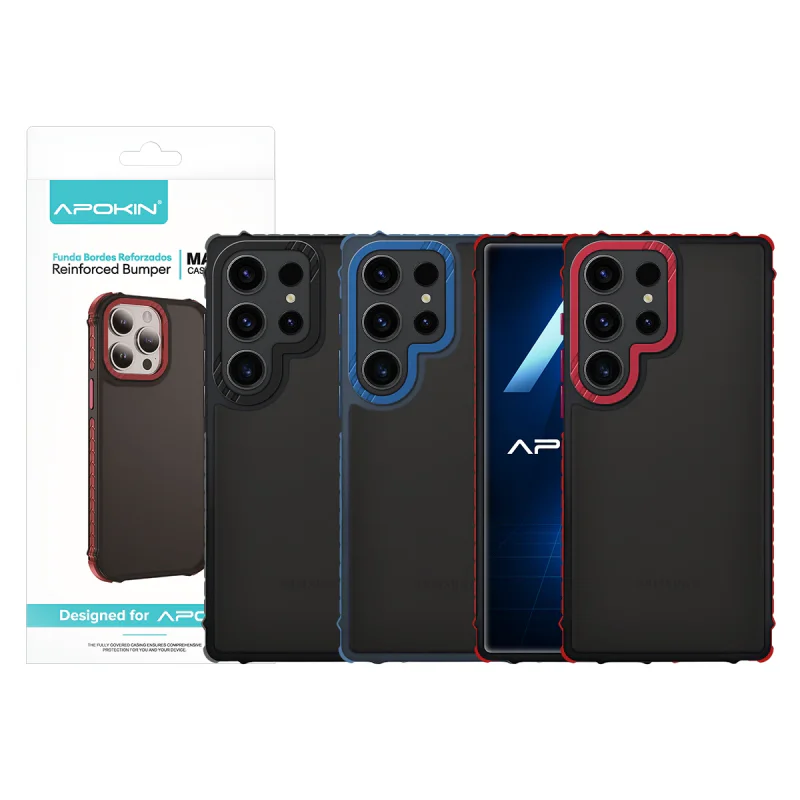 Capa Apokin para Samsung Galaxy S23 Ultra Fumada Rock Vermelho - Imagem 1