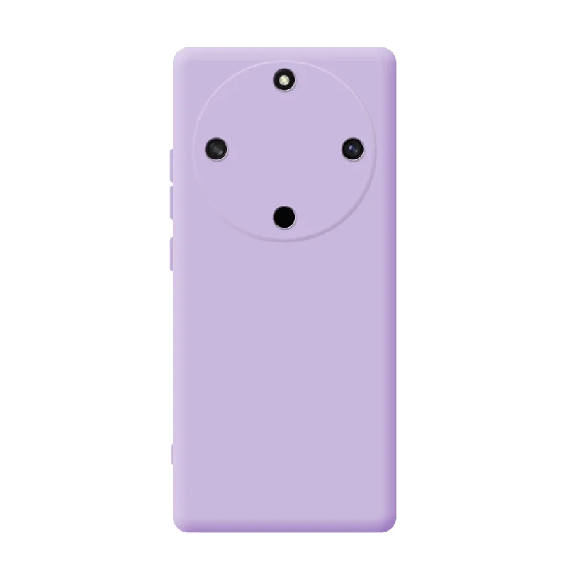 Capa de Silicone Macio Apokin com Proteção de Câmara 3D para Honor X9a e Magic5 Lite Lilás - Imagem 4