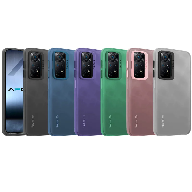Capa Apokin para Xiaomi Redmi Note 12 Pro 5G / Poco X5 Pro Silicone Mate com Suporte Verde - Imagem 1