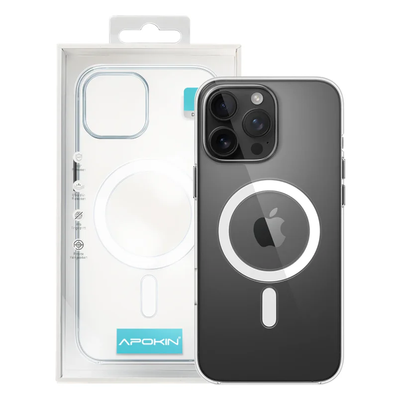 Capa em Policarbonato Apokin para iPhone 16 Pro Max com MagSafe Preto - Imagem 2