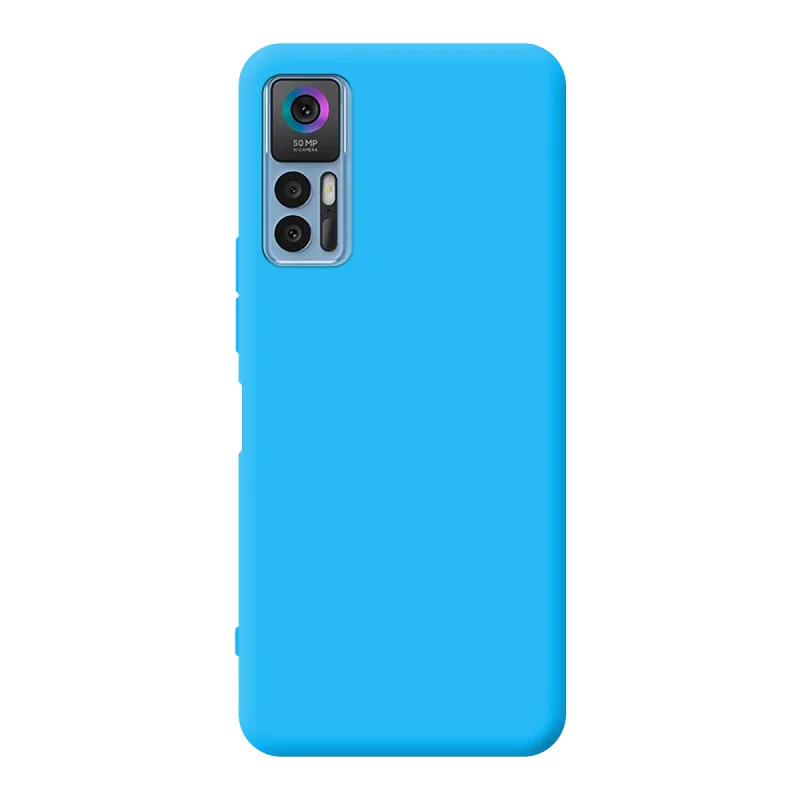 Capa Apokin para TCL 30 5G / 30 Plus em Silicone Macio com Proteção de Câmara 3D Vermelho - Imagem 4