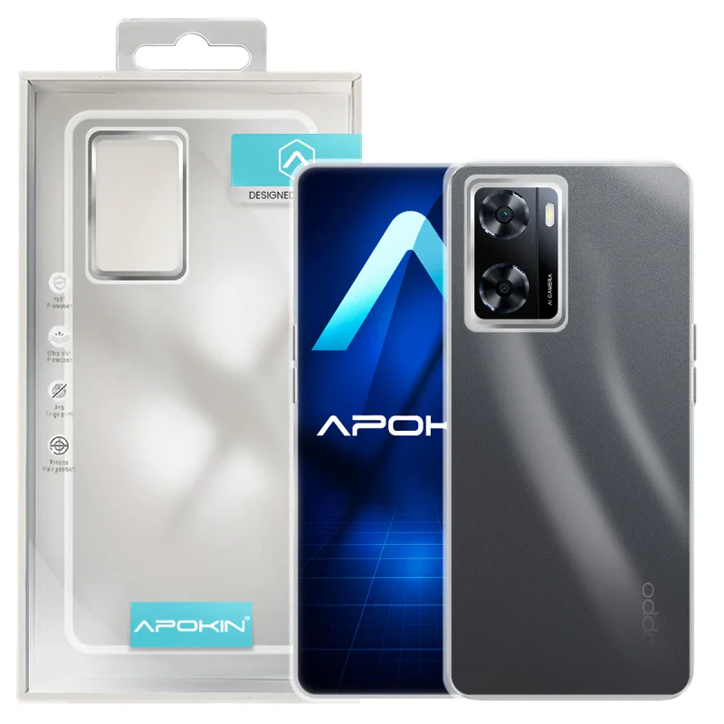 Capa Apokin para Oppo A57 Acrílica Transparente Turquesa - Imagem 3