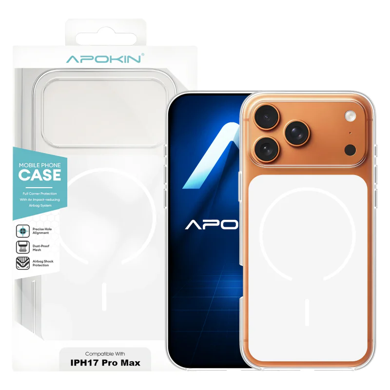 Capa MagSafe Apokin Magca para iPhone 17 Pro Max Várias Cores Branco - Imagem 5