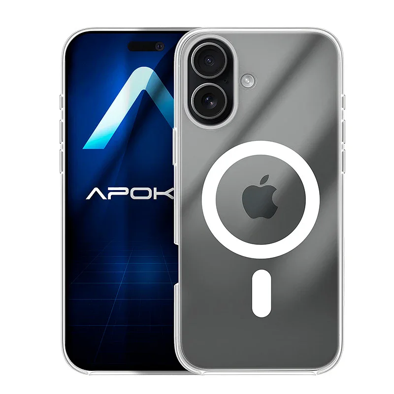 Capa Apokin para iPhone 17 Acrílica Premium com MagSafe Branco - Imagem 2