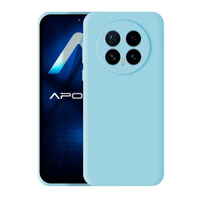 Capa de Silicone Suave Apokin para Honor Magic 8 Rosa claro - Imagem 2