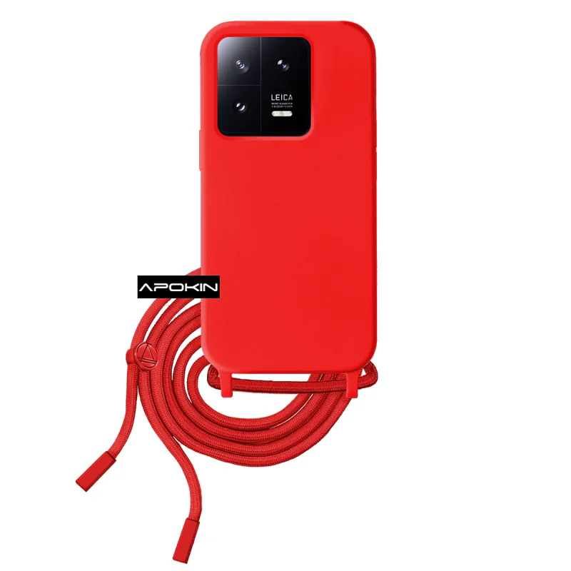 Capa Apokin para Xiaomi 13 Pro em Silicone Suave com Cordão Preto - Imagem 3