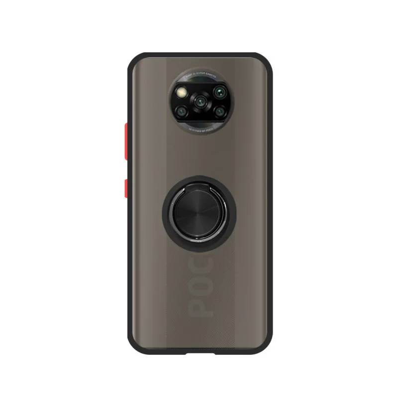 Capa de Gel Apokin para Xiaomi Poco X4 Pro 5G com Íman e Suporte Fumado Preto - Imagem 4