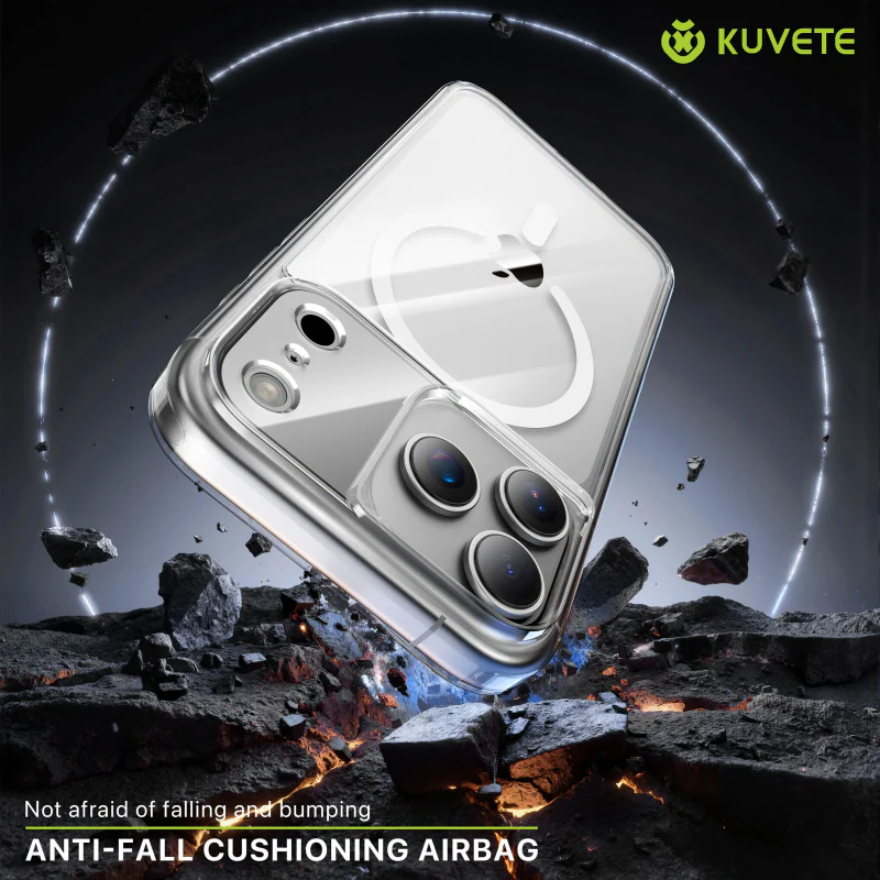 Capa Apokin Ice Crystal para iPhone 15 Pro Transparente - Imagem 2