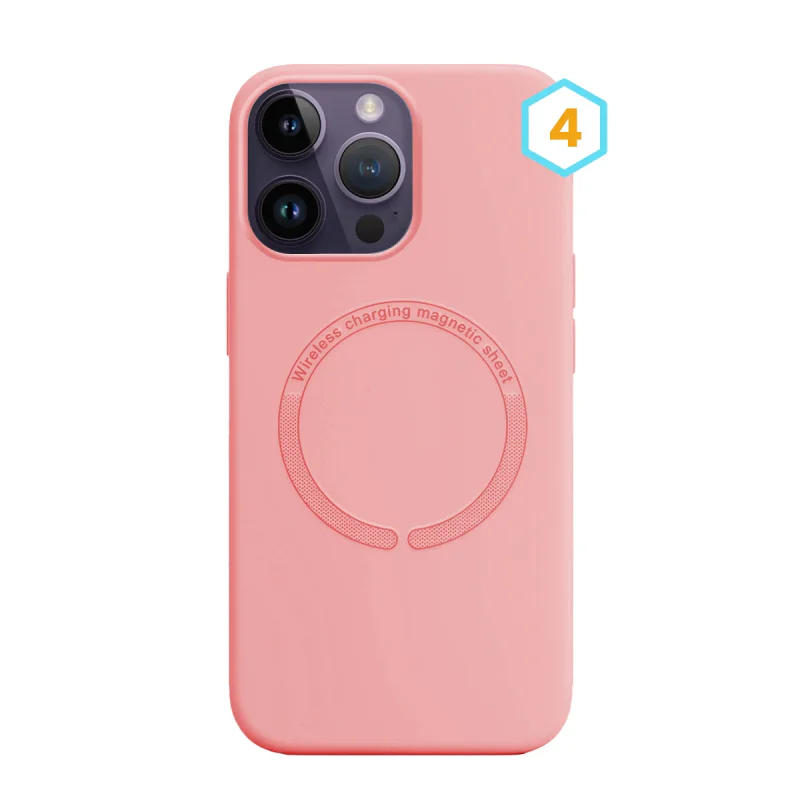 Capa de Silicone Líquido com MagSafe Apokin para iPhone 14 Pro Cor 1 - Imagem 5