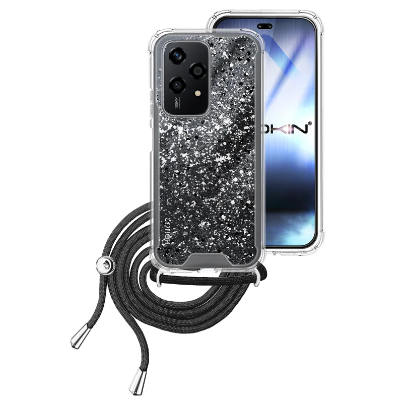 Capa de Gel Apokin para Honor 200 Lite Transparente com Cordão Variedade de cores - Imagem 5