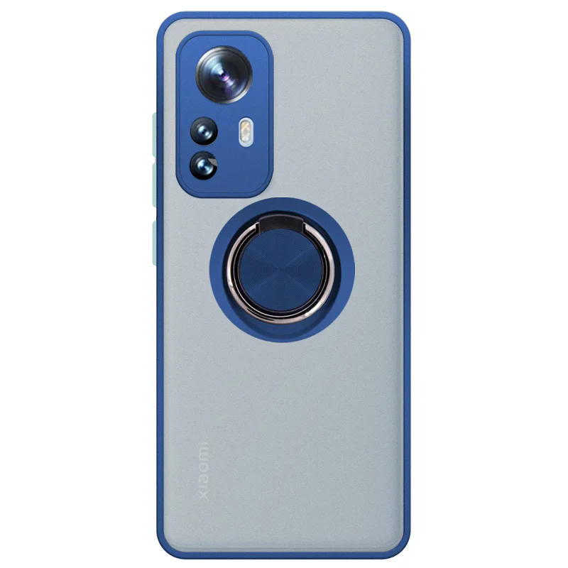 Capa em Gel Apokin para Xiaomi 12 com Suporte e Íman Fumada Azul - Imagem 2
