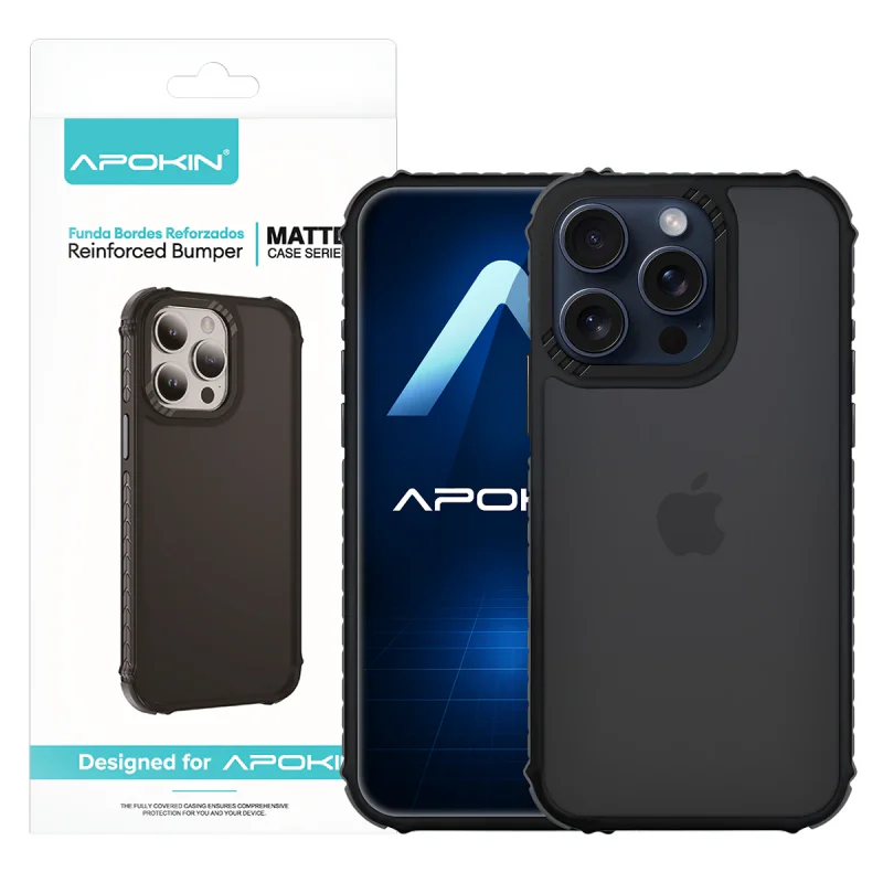Capa Apokin Smoked Rock para iPhone 15 Pro Vermelho - Imagem 6