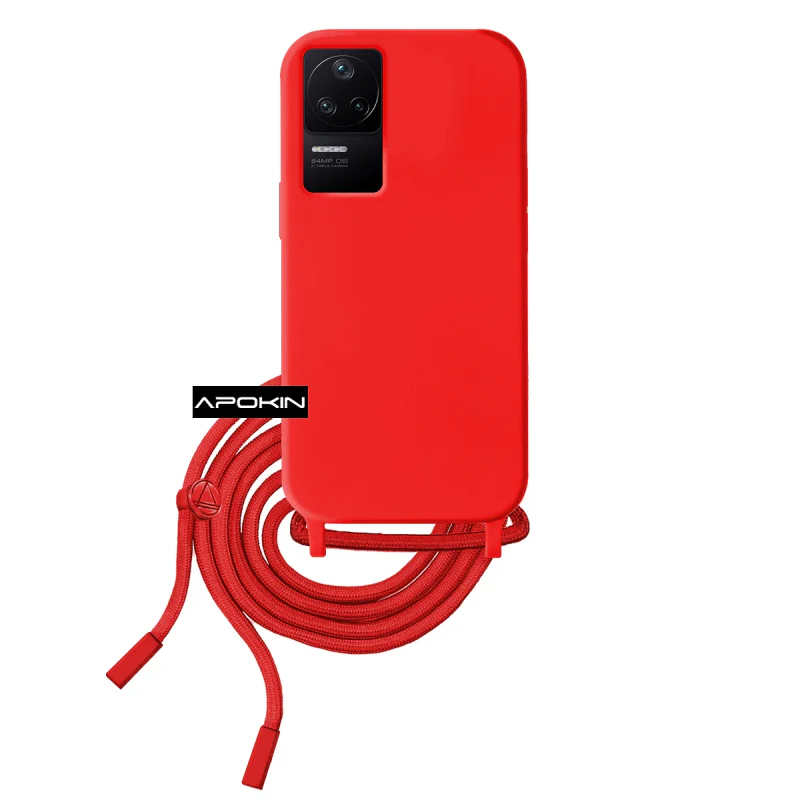 Capa Apokin para Xiaomi Poco F4 Macia com Cordão Preto - Imagem 3