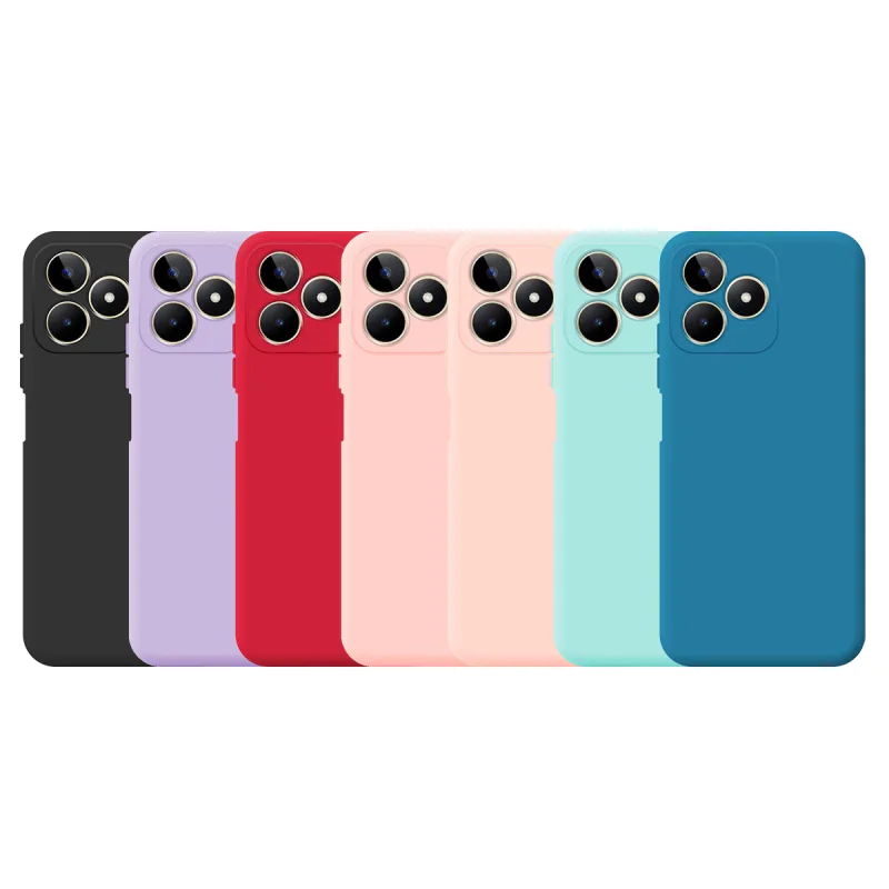 Capa Apokin para Realme C53 Silicone Macio Preto