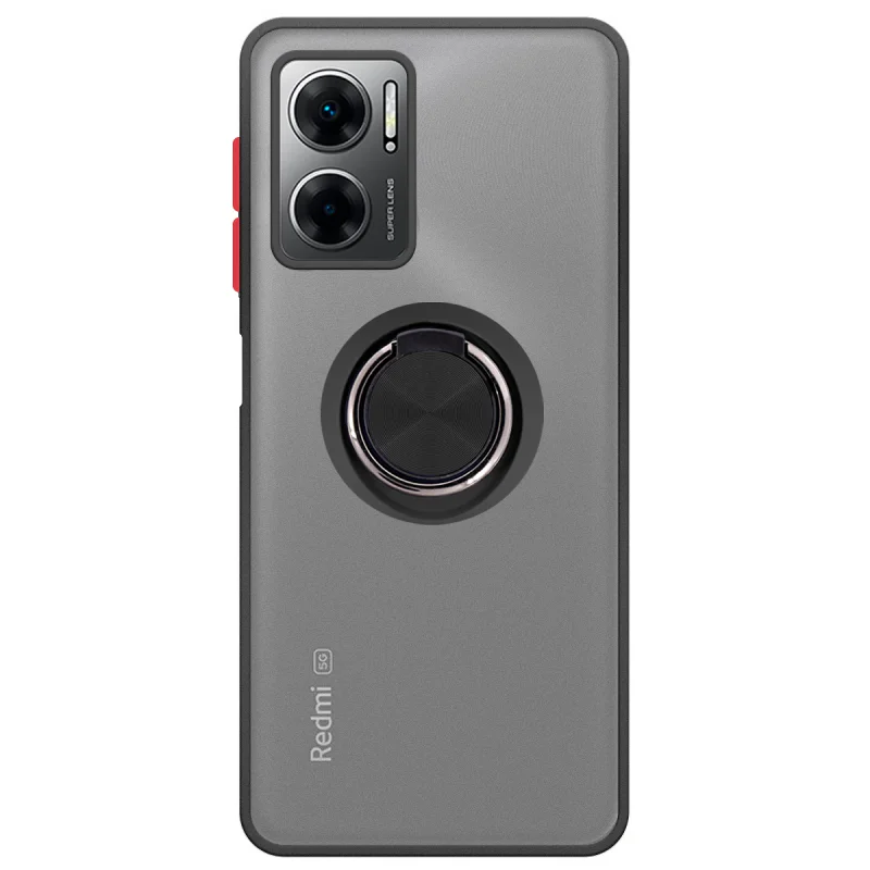 Capa Apokin para Xiaomi Redmi 10 5G em Gel com Suporte e Íman Fumado Variedade de cores - Imagem 4